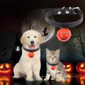 DIVTOP Halloween Thanksgiving Pet Accessories Kitten Kitty Cat Collars Pumpkin Patterns Adjustable Pet Dog Collar With Bell